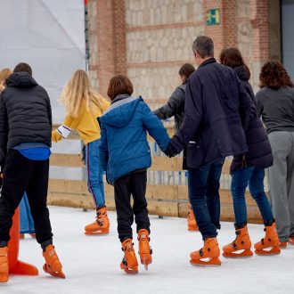 Pista de hielo de Matadero. @Fernando Tribiño