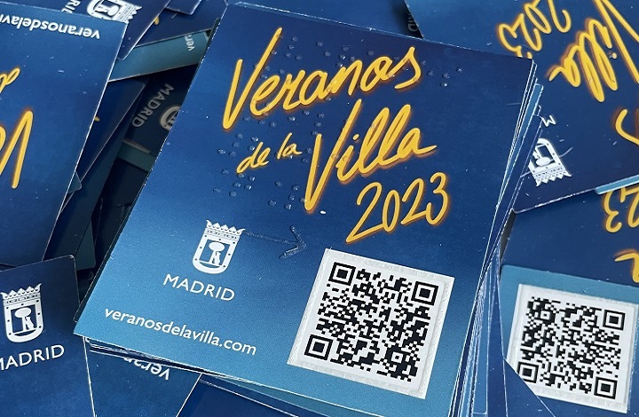 Tarjetas en Braille de Veranos de la Villa