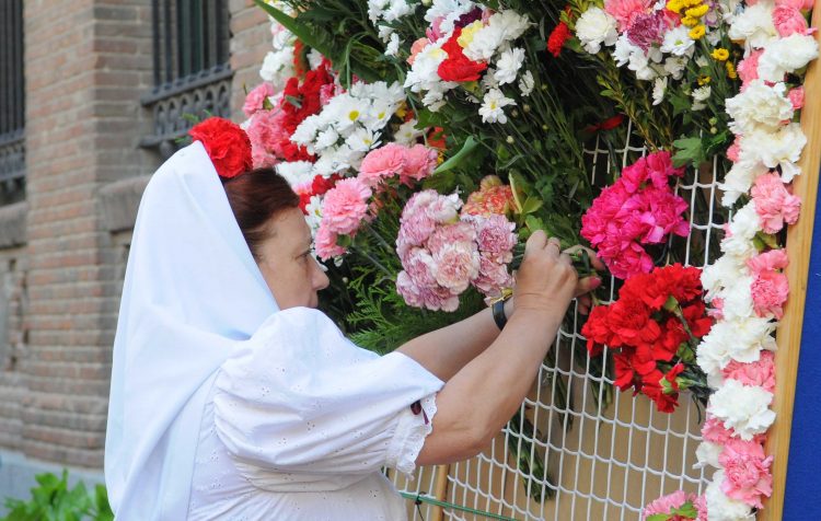 Flores para la Virgen de la Paloma