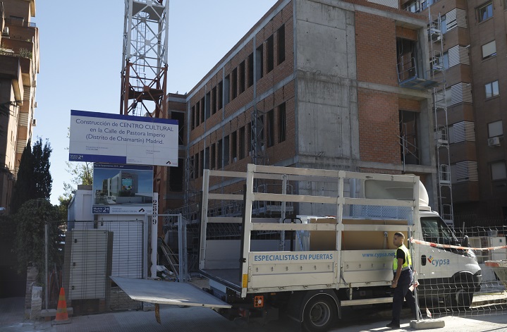 Obra del nuevo Centro Cultural de Chamartín