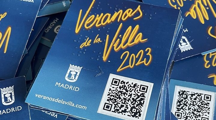 tarjeta braille Veranos de la Villa