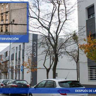 Antes y después en el barrio del Aeropuerto tras el plan Transforma tu barrio