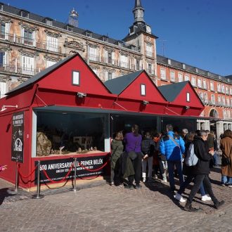 Imagen del mercadillo navideño de la Plaza Mayor