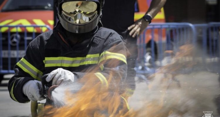 Simulacro intervención bomberos