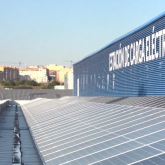 Cubierta fotovoltaica - Fase II electrificación Carabanchel