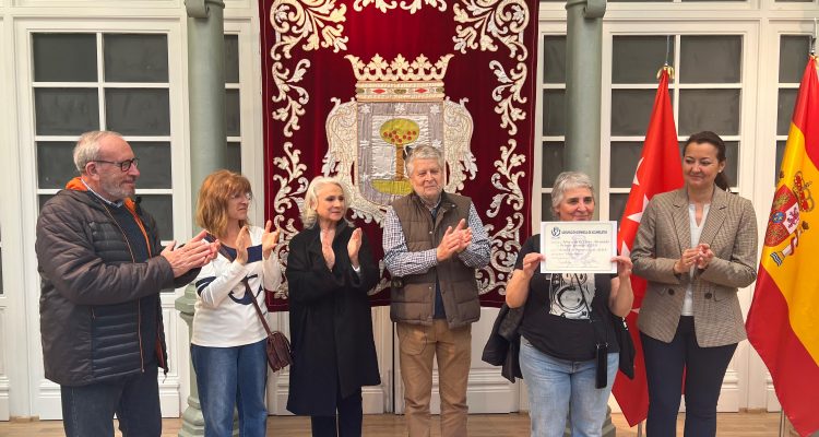 Momento de la entrega de unode los premios