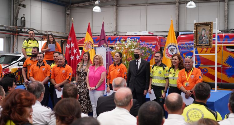 Inma Sanz, delegada de Vicealcaldía, Portavoz, Seguridad y Emergencias, preside los actos de celebración de la patrona de SAMUR-Protección Civil