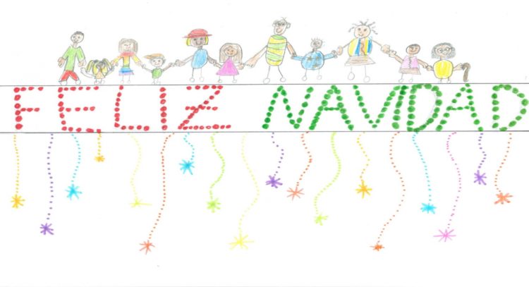 Concurso Infantil Luces Navidad. Dibujo de Lidia Arenas